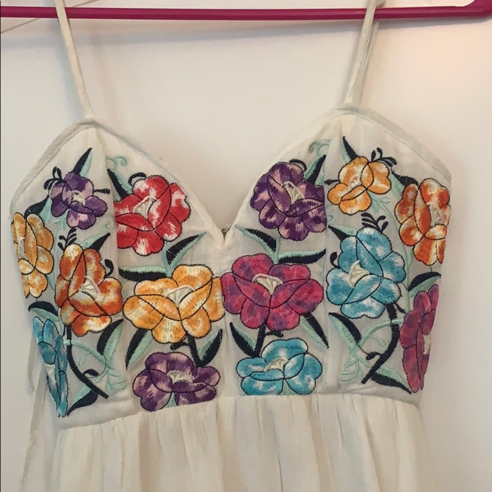 embroidered romper